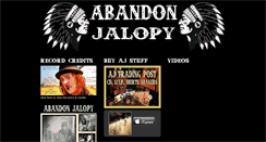 Desktop Screenshot of abandonjalopymusic.com