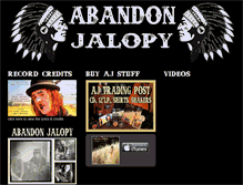 Tablet Screenshot of abandonjalopymusic.com